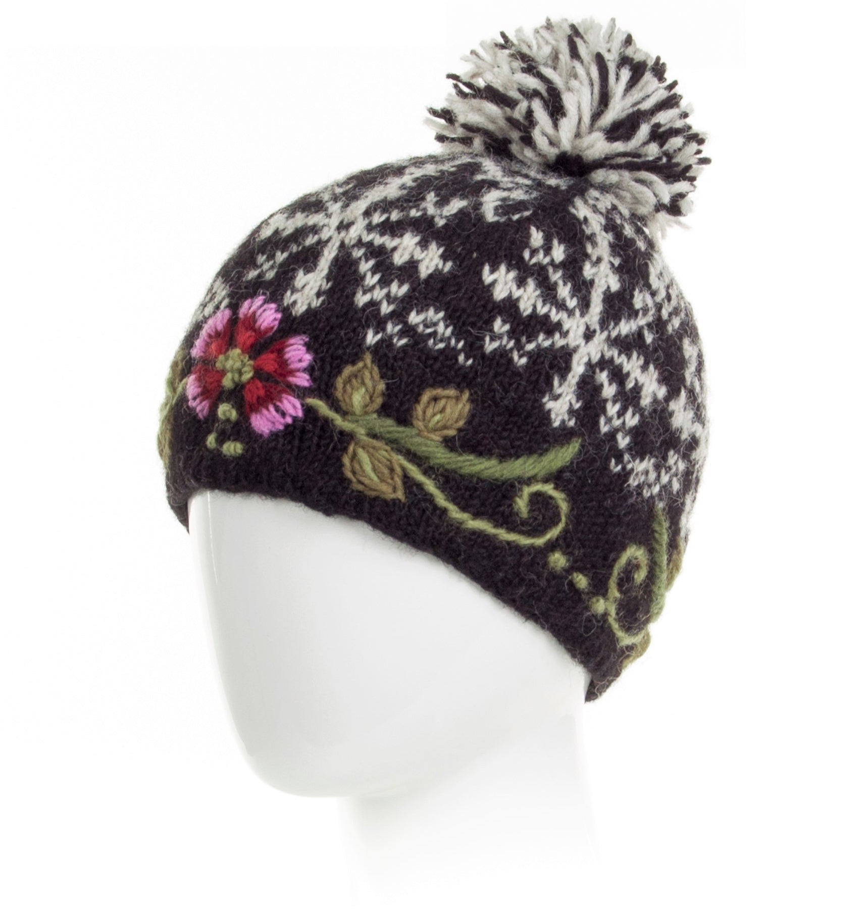 Eleanor Beanie - Nordic jacquard & folk embroidery – Lost  display picture 3