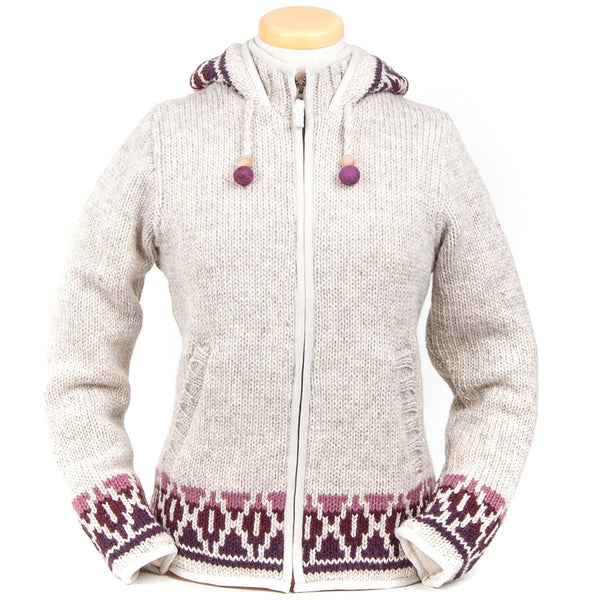Women's fleece lined sweater top
