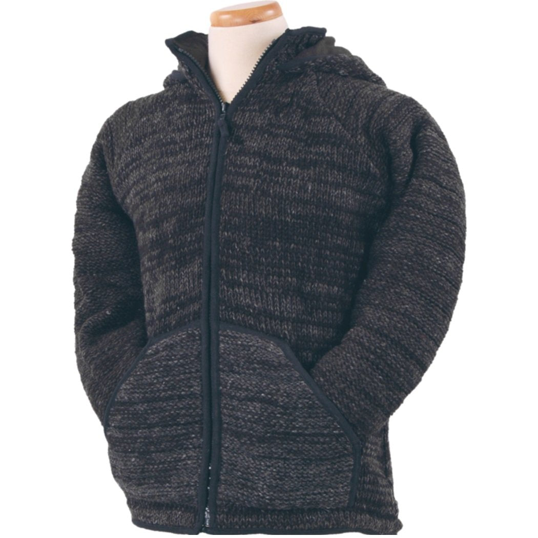 Finley Sweater knit hoodie w/ textured wool – Lost Horizons USA