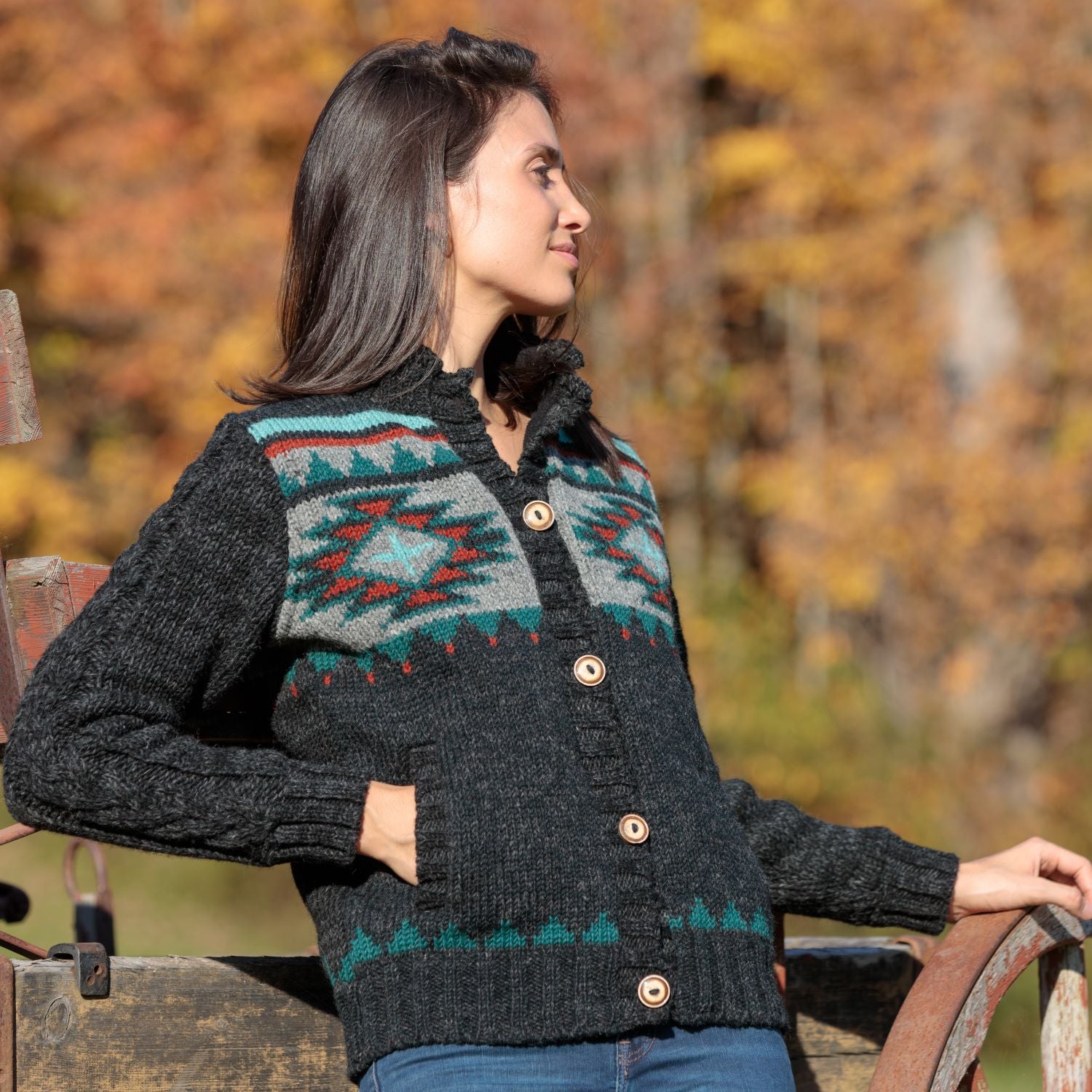 Women's Sweaters by Lost Horizons - 100% Handmade Wool Fair Women's Sweaters by Lost Horizons - 100% Handmade Wool Fair