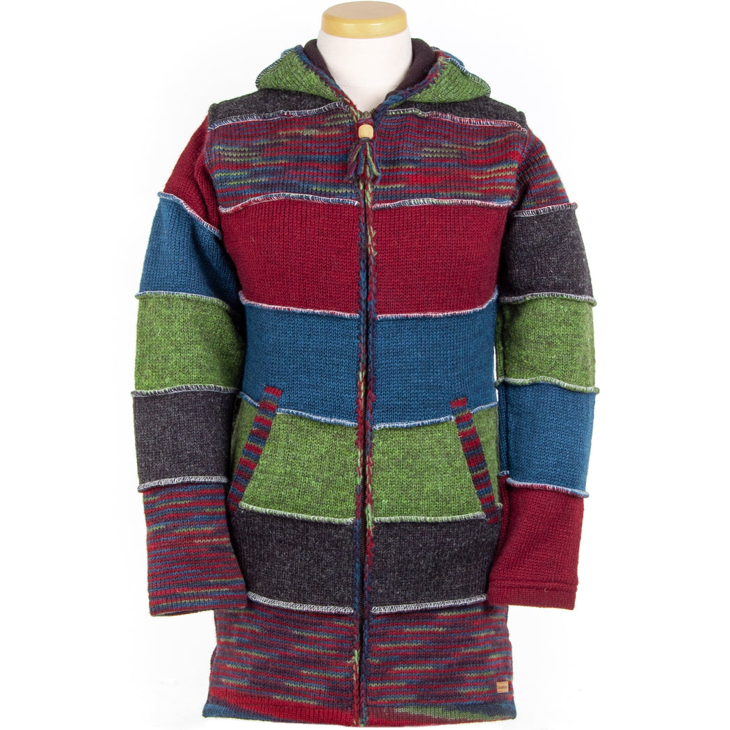 ジャケット・アウター LOST HORIZON REVERSIBLE CARDIGAN Vintage Lost Horizons Handmade Himalayan Wool Cardigan