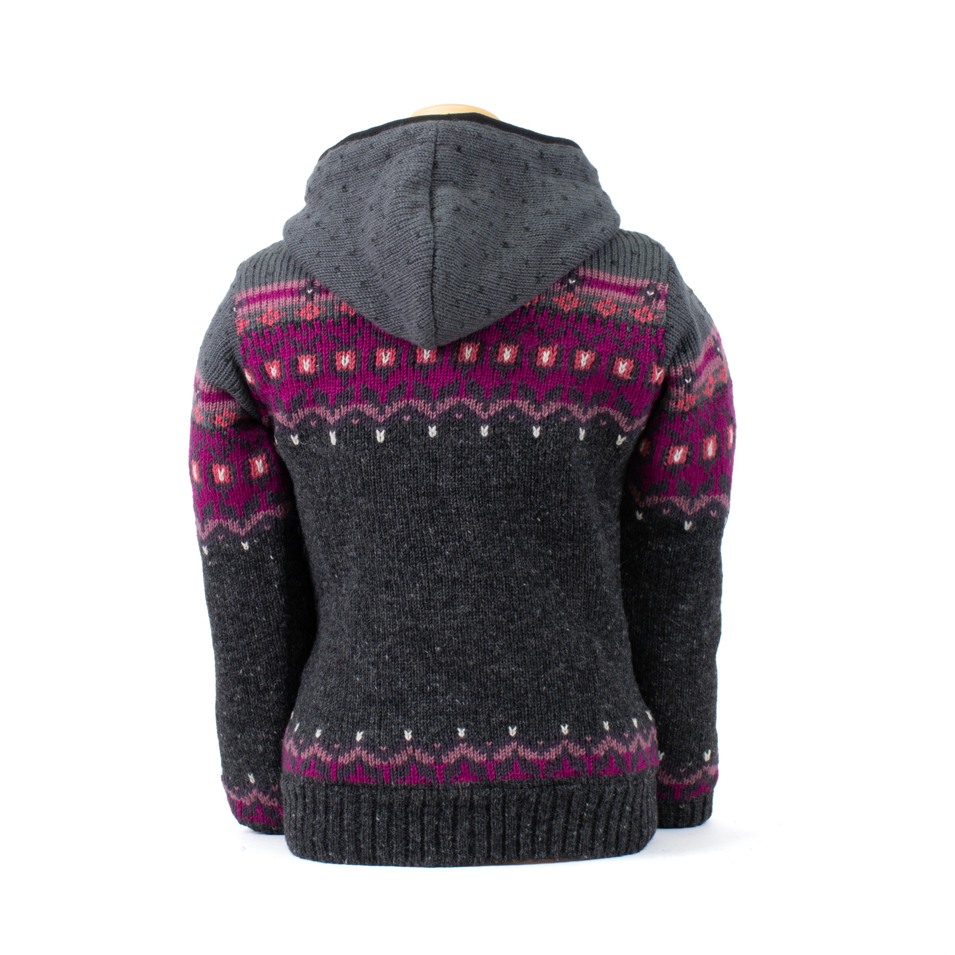 Borealis Wool Hoodie – Nordic Knit, Fleece Lined – Lost Horizons USA