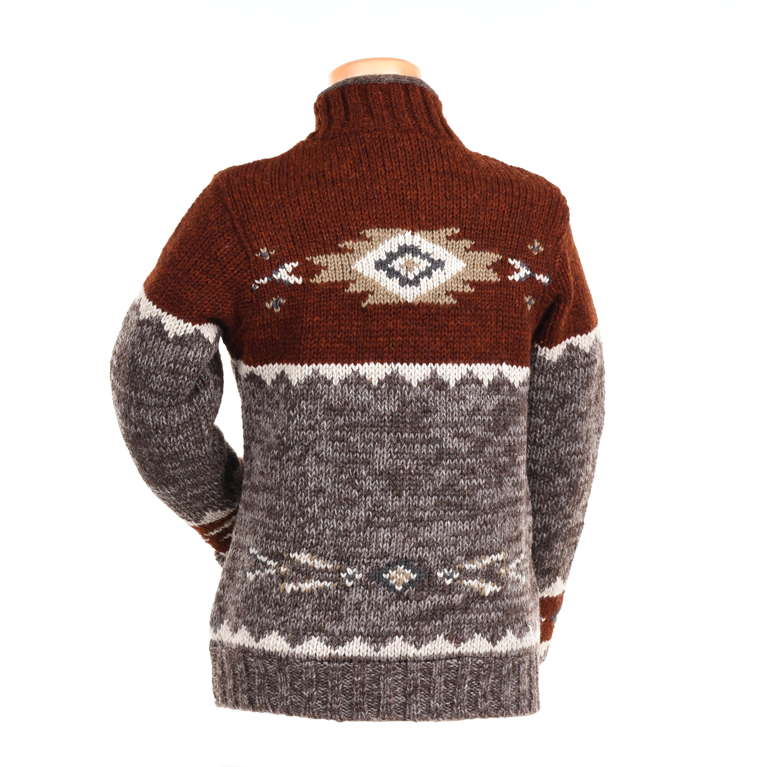 ニット・セーター IONSEOUL Jack Ranch Paisley Knit JE750 Men's Cinch Sweater Knit Pullover- Western Wear
