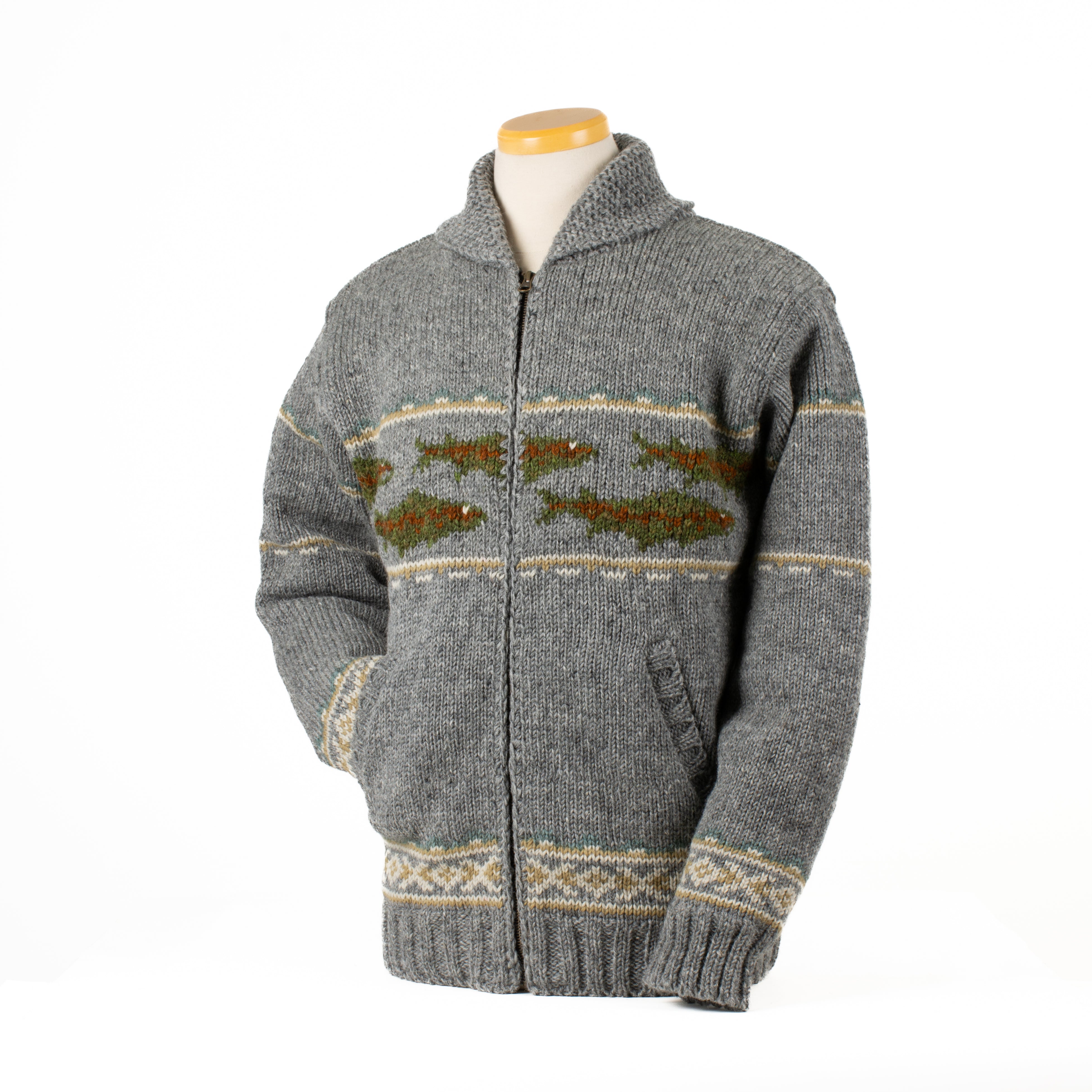 Gone Fishing Sweater - Fishing enthusiast design 100% wool – Lost