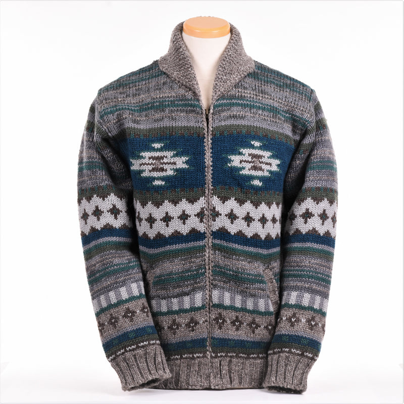 Mateo Sweater - rich wool hues with Southwestern motifs – Lost