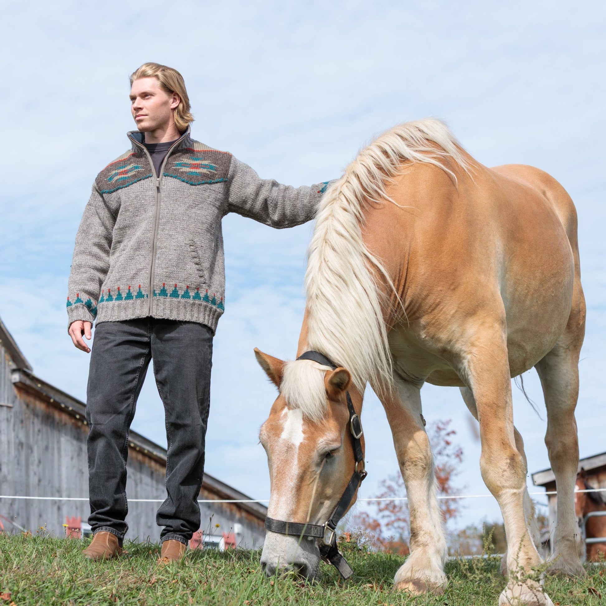 Colt Western Knit Wool Sweater