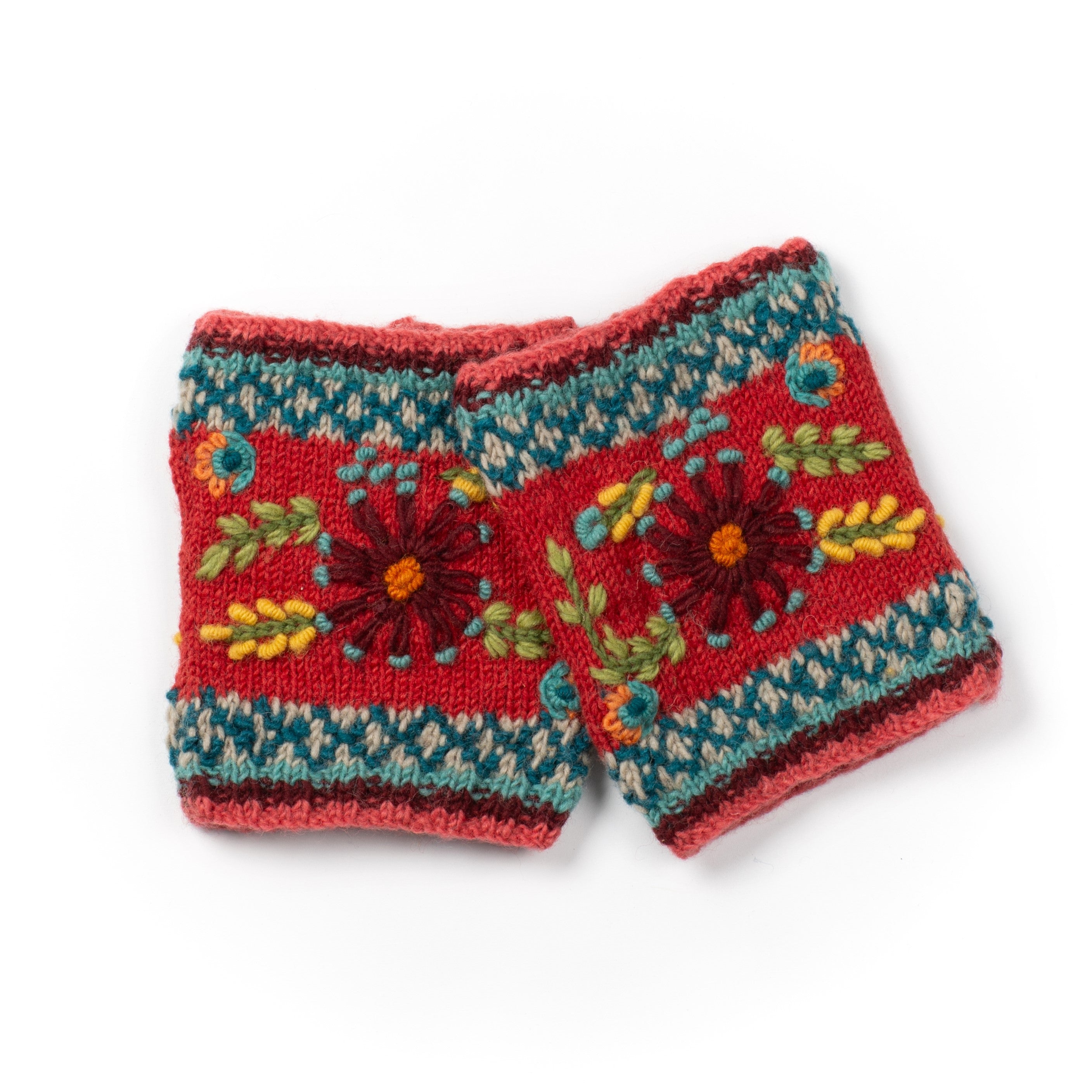 Abigail Boot Cuffs 100 Wool Feminine Bold Design Lost Horizons USA
