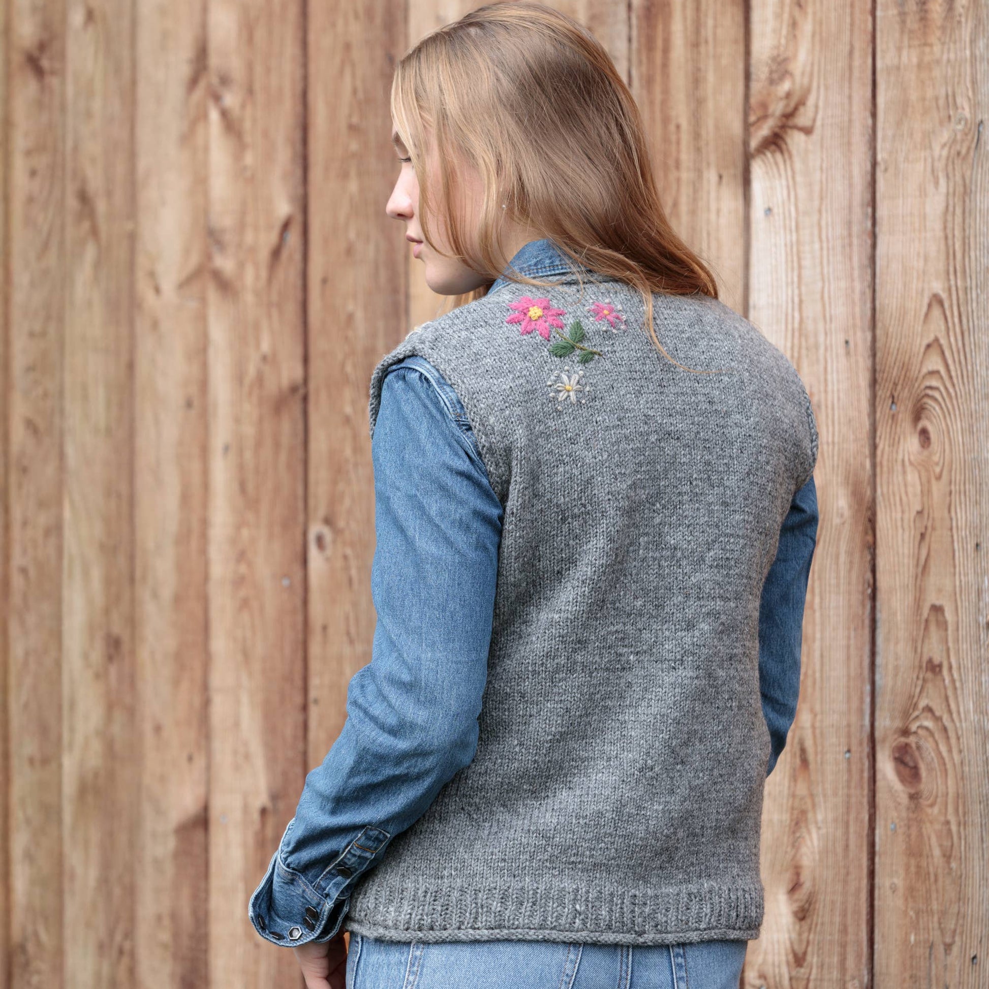 Cassidy Artisan Embroidered Wool Vest