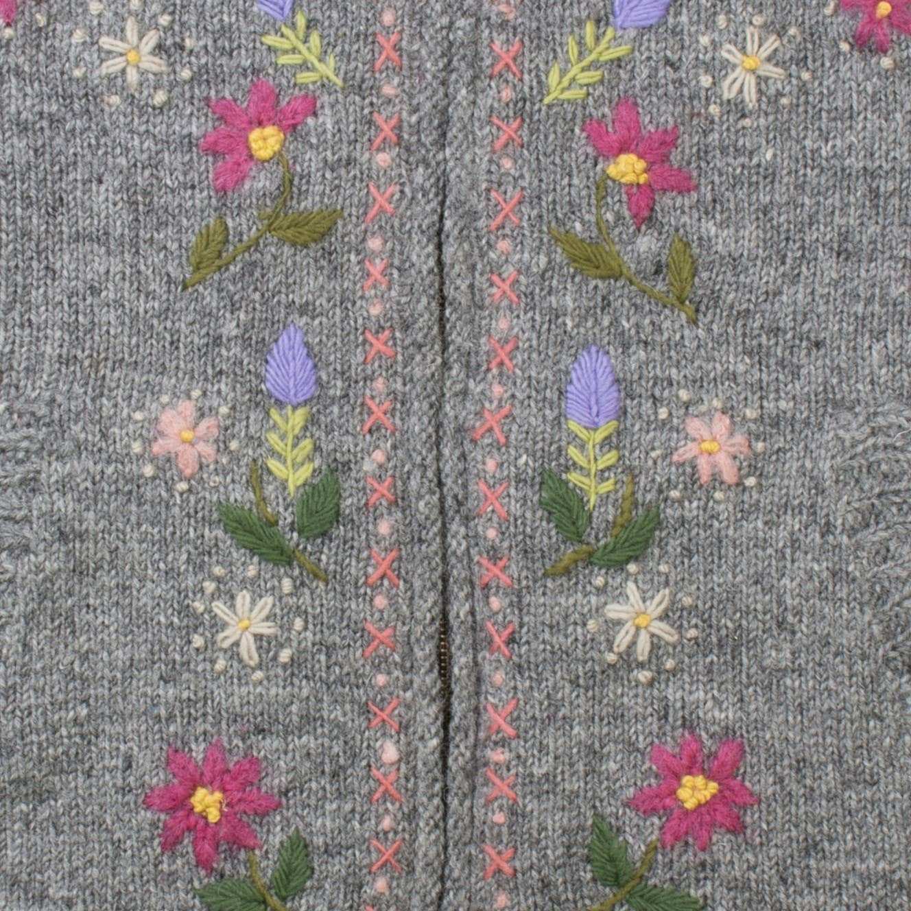 Cassidy Artisan Embroidered Wool Vest