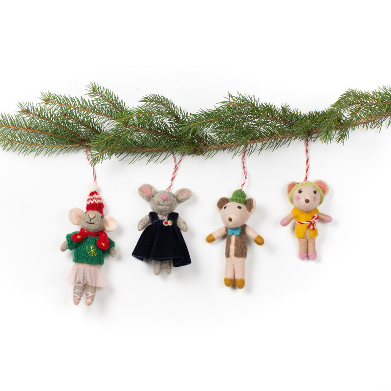 Xmas Mice Ornaments