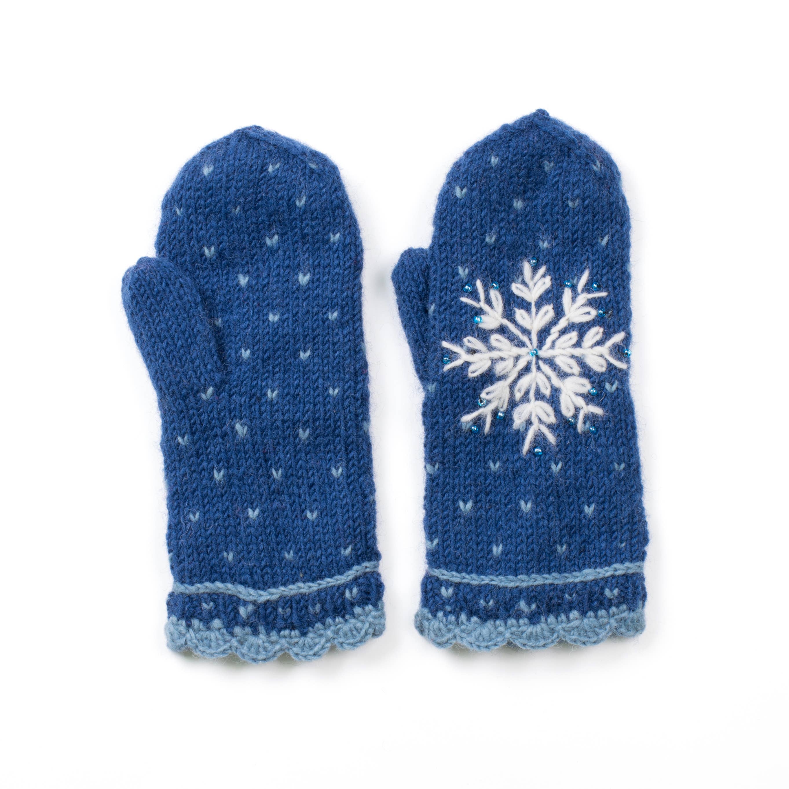 Anoushka Embroidered Wool Mittens – Lost Horizons USA