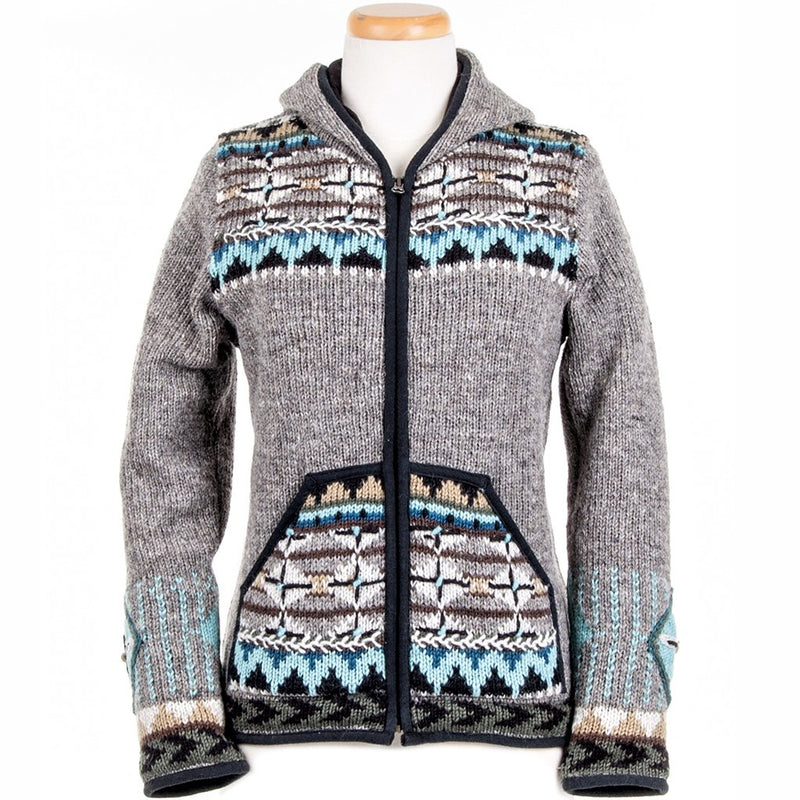 Dakotah Sweater - modern Fair Isle knit hoodie – Lost Horizons USA