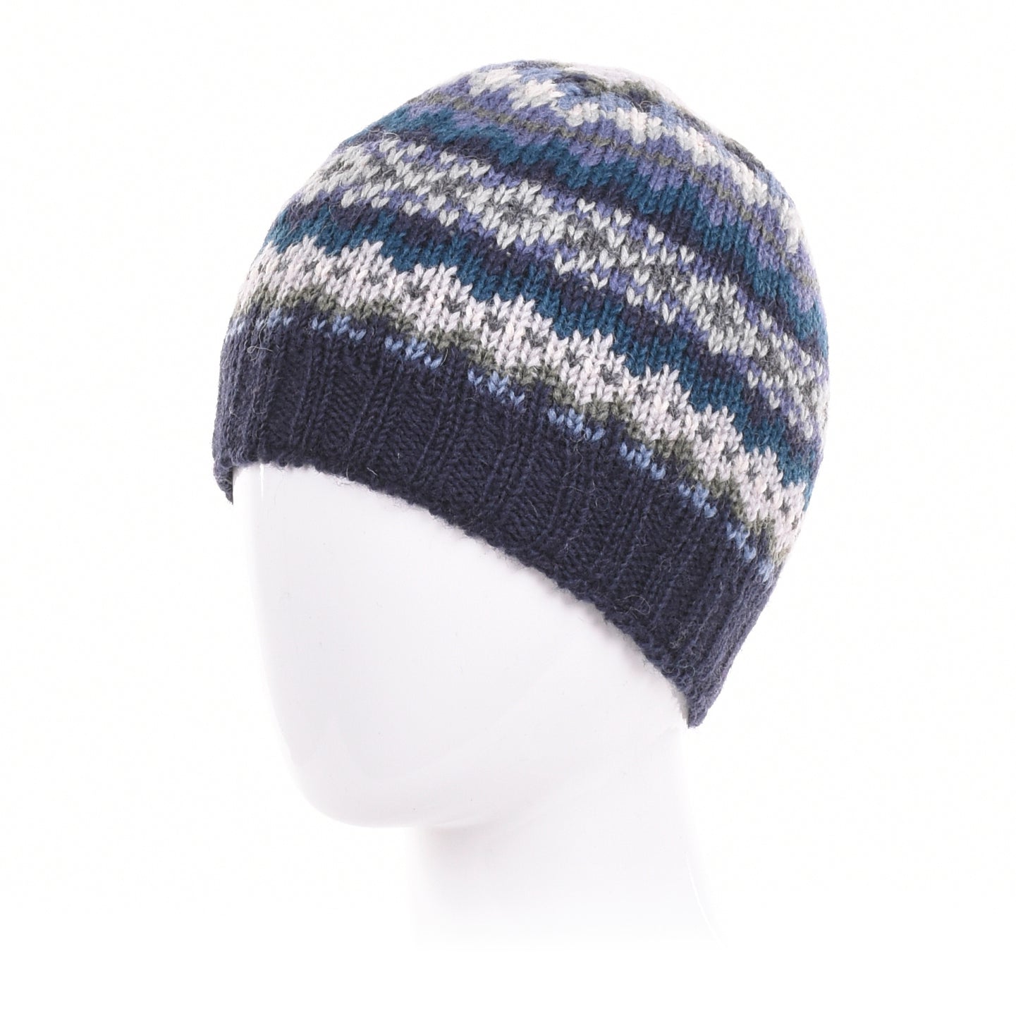 Lincoln Beanie - Fair Isle wool knit hat for men – Lost