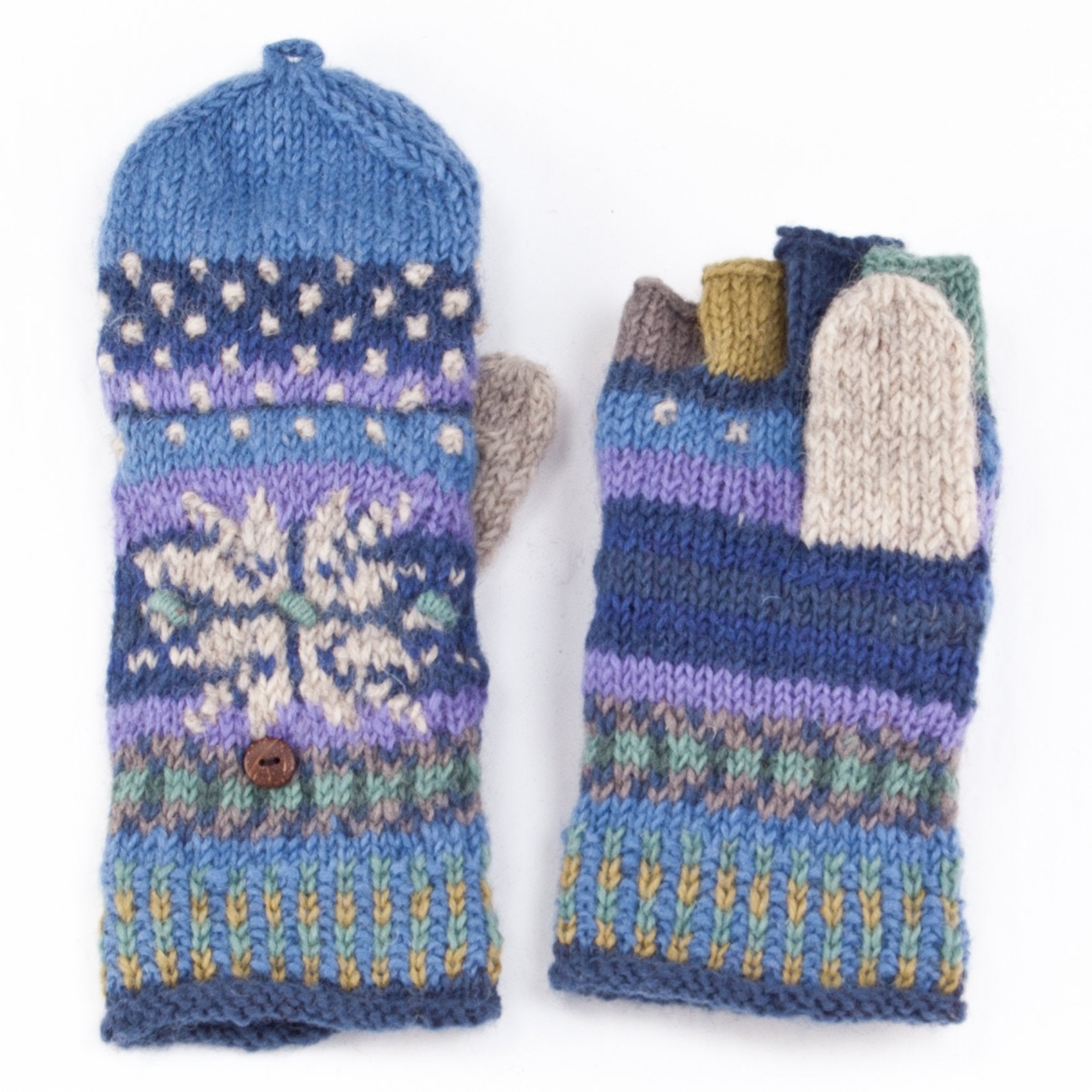 【WTAPS】finger less knit glove WTAPS Gloves military style knitted half-finger gloves font